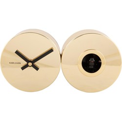 Koekoeksklok Duo Cuckoo Plated - Goud - 26x7.2x13cm