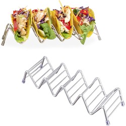 Krumble Taco en tortilla houder - Chroom