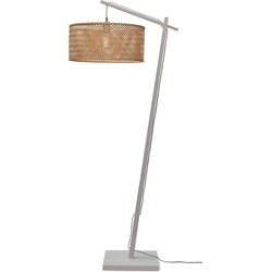 Vloerlamp Java - Bamboe Wit/Naturel - 75x50x176cm