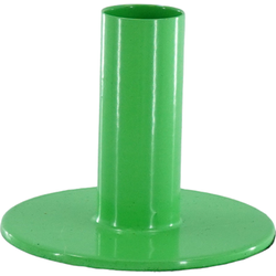 Candleholder - Basic - Metal - Green - 8x8x6,5cm