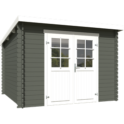 Blokhut Nadia 275x275 Green Grey-Wit