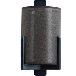 Light & Living - wandlamp - Litto - zwart - hout - E27 - 3128783
