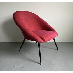 Mid-Century fauteuil -  Hot Pink