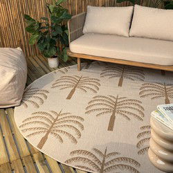 Rond buitenkleed Oase jute - Interieur05 Beige,bruin - Polypropyleen - Rond 240 Ø - (XL)