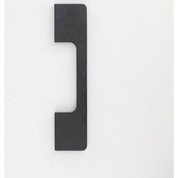 Deurgreep Gaby - zwart - 96 mm - Industrieel - Deurgrepenwinkel.nl