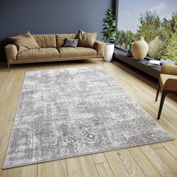 Vintage vloerkleed - Style Grijs/Beige - 67 X 120 CM