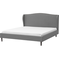 COLMAR  - Tweepersoonsbed - Grijs - 180 x 200 cm - Polyester