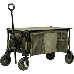 4goodz Strandwagen opvouwbaar met Tafel Afdekking - 5 zakken