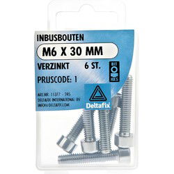 Inbusbout m6x30mm 6st