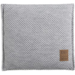 Knit Factory Lynn Sierkussen - Licht Grijs - 50x50 cm - Inclusief kussenvulling
