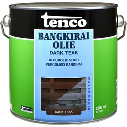 Bangkirai olie dark teak 2,5l verf/beits - tenco