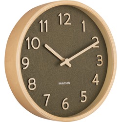 Wall Clock Pure Wood Grain Small