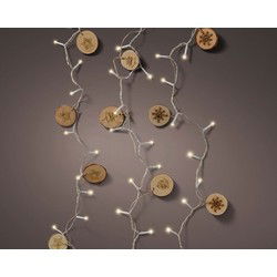 LED string l120 cm-20l naturel hout a3 kerstverlichting