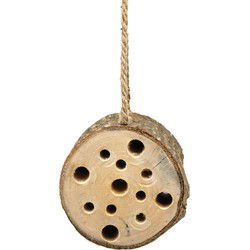 Alma Garden Insectenhotel - hout - om op te hangen - 10 x 9 cm - Insectenhotel