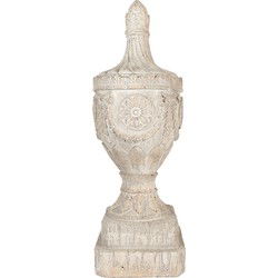 Clayre & Eef Decoratie Ornament 25x25x75 cm Beige Keramisch materiaal