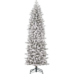 Black Box Trees Harma Smalle Kunstkerstboom - H230 x Ø69 cm - Groen Frosted