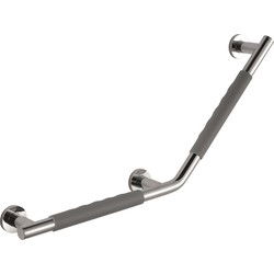 Luzzo® Fisso Soft Handgreep Badkamer 135 graden Rechts 60 cm - Handgreep Bad of Douche of Toilet