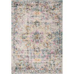 Safavieh Modern Chic Indoor Geweven Vloerkleed, Madison Collectie, MAD473, in Grijs & Goud, 183 X 274 cm