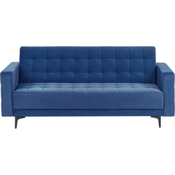 Beliani ABERDEEN - Slaapbank-Blauw-Fluweel