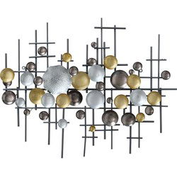 4goodz 3-dimensionale Wanddecoratie Metaal XL Bollen 101x82x7 cm