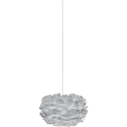 Eos Micro hanglamp light grey - met koordset wit - Ø 22 cm