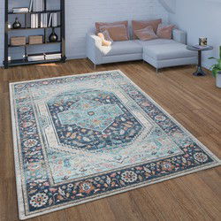 Binnen & Buitenkleed Torana - Vintage Design - Blauw - 200x280 cm