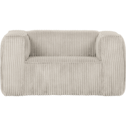 WOOOD Exclusive Bean Fauteuil - Grove Ribstof - Naturel - 74x146x98