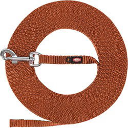 TRIXIE HONDENRIEM SLEEPLIJN EXTRA LICHT ROEST BRUIN XS/S 10 MTR X 1 CM