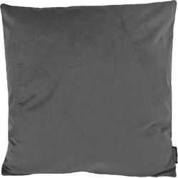 Velvet Donkergrijs | 45 x 45 cm | Kussenhoes | Polyester