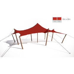 Stretchtent 6x8 rood