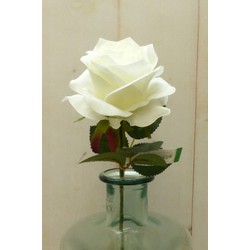 Künstliche Rose auf Stecker weiß klein - Warentuin Mix