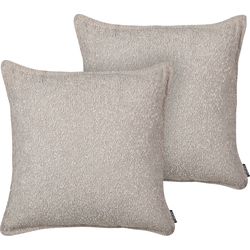 Beliani SENECIA - Sierkussen-Beige-Bouclé