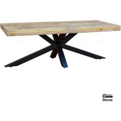 Benoa Olney Mango Coffeetable 3+3 top with Spider Leg 120 cm