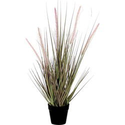 Mica Decorations Pluimgras - 53x40 cm - Pot - Paars
