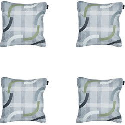 Madison -  Sierkussen Tess sage - Ca. 50x50 cm - Set van 4