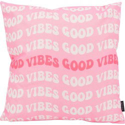 Sierkussen Good Vibes #1 - Outdoor | 45 x 45 cm | Katoen/Polyester
