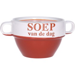 Soepkommen - Soep van de dag - rood - Stapelbaar - Kommetjes