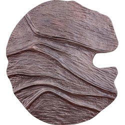 PTMD Wandpaneel Samraj - 64x2x71 cm - Aluminium - Brons