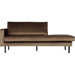 BePureHome Rodeo Daybed Links - Velvet - Taupe - 85x203x86