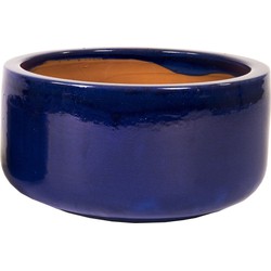 Pot bowl Glazed d38h20 blauw