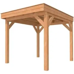 Hillhout douglas buitenverblijf plat dak premium, 310 x 360 cm