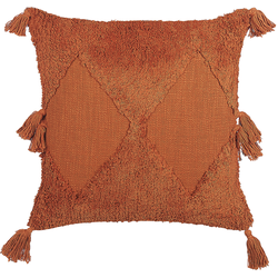 AVIUM  - Sierkussen - Oranje - 45 x 45 cm - Katoen