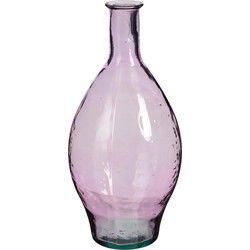 Mica Decorations Vaas Kyara - 28x28x60 cm - Gerecycled glas - Paars