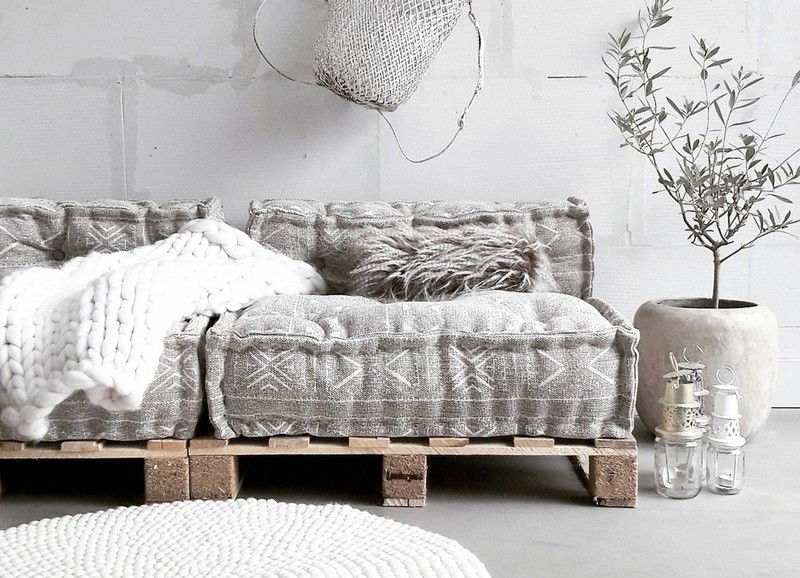 Trend: stylish loungebank van pallets