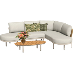 Fumanu Hoek Loungeset Champagne