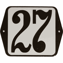 Hausnummer Standardnummer 27 - Warentuin Mix