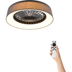 Plafondventilator Ella met verlichting - Ø48cm - 3 snelheden - Afstandsbediening - Grijs