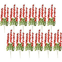 Clayre & Eef Kunstbloemen Set van 12 Rood Kunststof