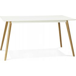 Rechthoekige keukentafel CANDY 160x90x75 cm Wit