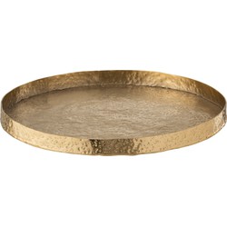 Plateau | stainless steal | goud | 43x43x (h)4 cm